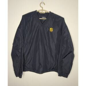 UPS delivery sport-tek black v-neck pullover jacket with pockets - large